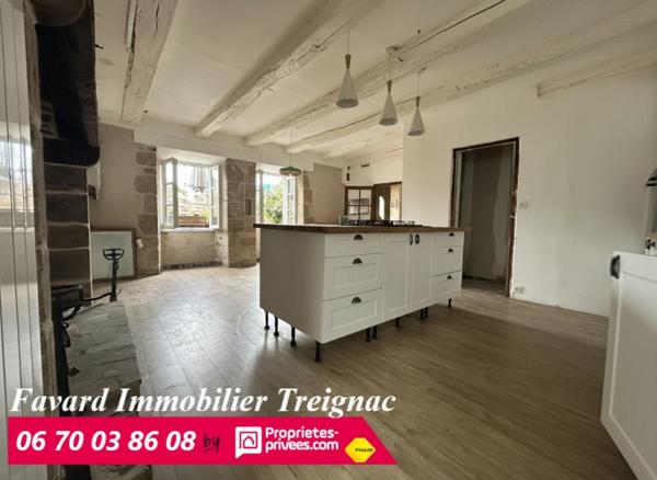 Maison de Maître  de 145 m²   119 800  HAI    Chamberet 19370