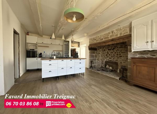 Maison de Maître  de 145 m²   119 800  HAI    Chamberet 19370