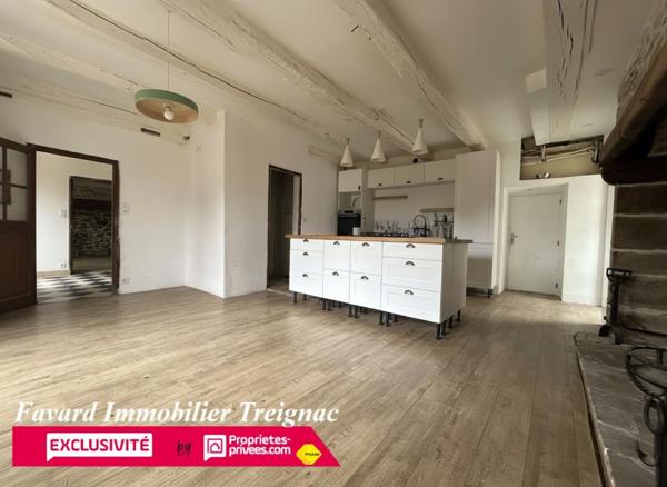 Maison de Maître  de 145 m²   119 800  HAI    Chamberet 19370