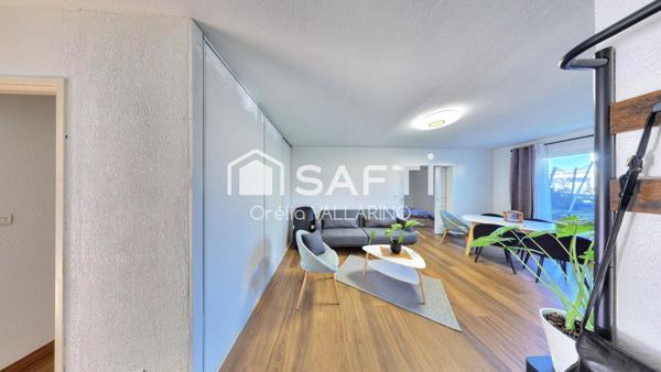 Appartement familial 3 chambres avec 101 m² de jardins privatifs environnement très calme