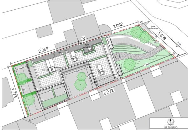 Appartement duplex neuf T5 à vendre COURBEVOIE (92), surface hab 96 m2 + terrasses & jardin 36.4 m2.
