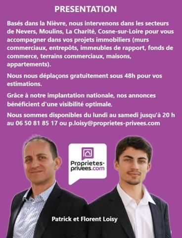 7 KM DE NEVERS - LOCAL D'ACTIVITE SOIGNÉ DE 800 M² SUR 1 HA