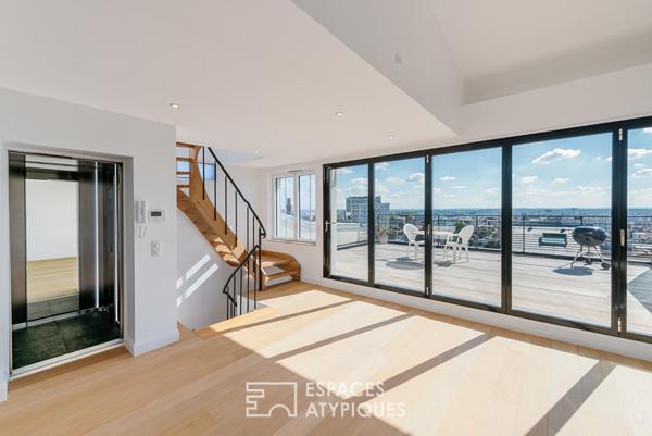 Duplex avec terrasses et rooftop