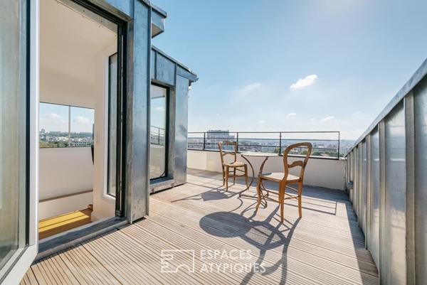 Duplex avec terrasses et rooftop