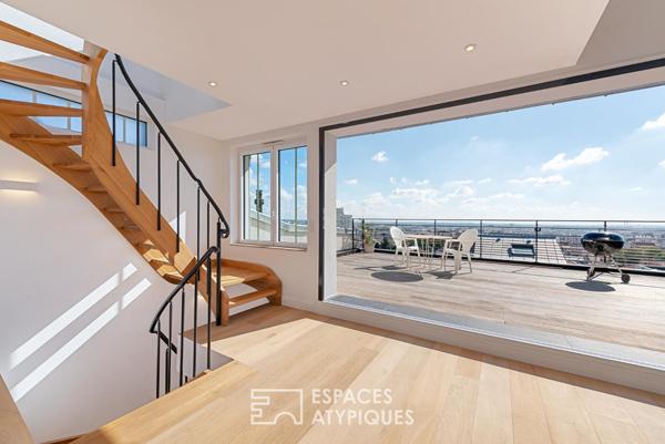 Duplex avec terrasses et rooftop