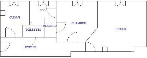 Appartement F2 à vendre  2 pièces - 43,87 m2 MONTROUGE - 92