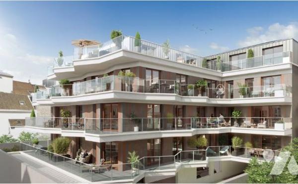 T4 NEUF de 114m² avec balcon de 34,60M² SUD/OUEST + 2 caves + un garage secteur Marché du Touquet