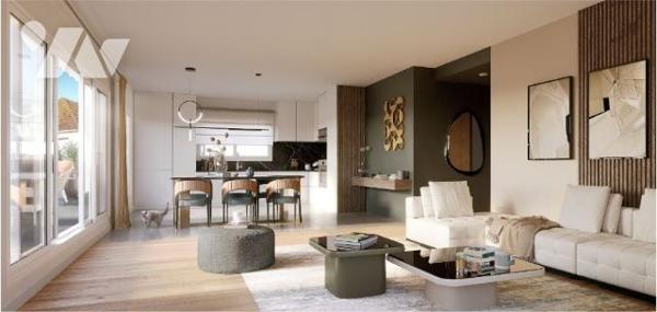 T4 NEUF de 114m² avec balcon de 34,60M² SUD/OUEST + 2 caves + un garage secteur Marché du Touquet