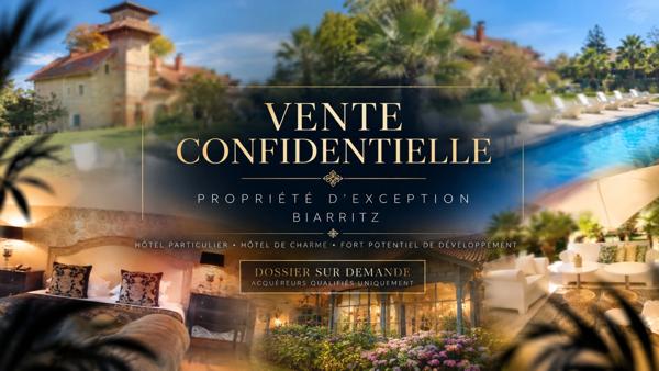 BIARRITZ — LE BEAUMANOIR Manoir du XIXe siècle · Hôtel 5 étoiles · Cession de parts sociales incluant l’immobilier et l’exploitation hôtelière