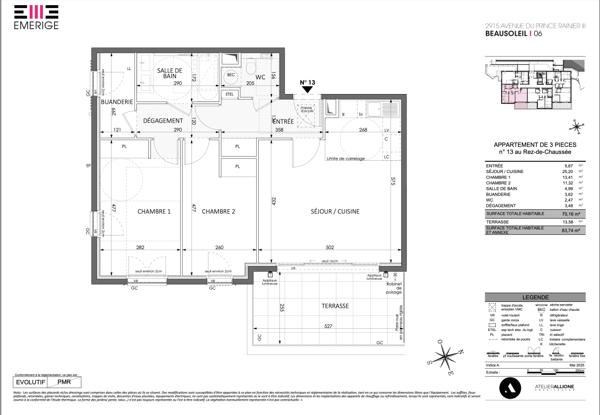 Appartement à vendre à Beausoleil (06240) - Alpes-Maritimes
