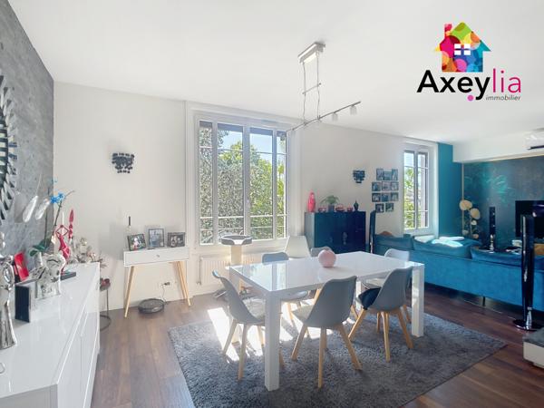 Roanne (42300) A VENDRE - ROANNE CENTRE - APPARTEMENT T5 ENTIÈREMENT RÉNOVÉ AVEC 3 CHAMBRES, PARKING, GARAGE, GRENIER ET CAVE