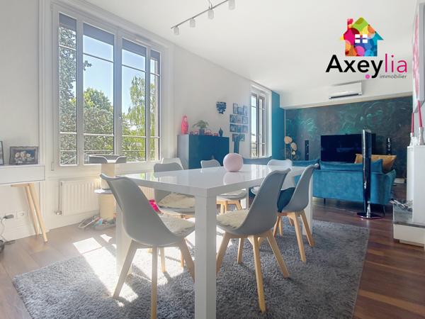 Roanne (42300) A VENDRE - ROANNE CENTRE - APPARTEMENT T5 ENTIÈREMENT RÉNOVÉ AVEC 3 CHAMBRES, PARKING, GARAGE, GRENIER ET CAVE