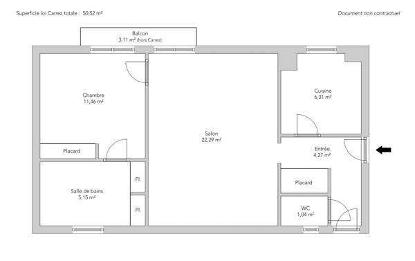 Appartement Paris 16 e - TOUR / HENRI MARTIN