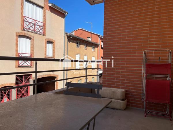 Appartement T3 meublé et loué de 73 m2 avec balcon