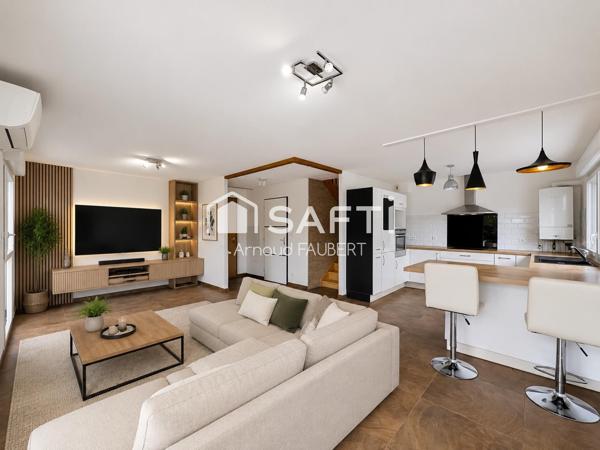 Duplex 83m2  3 chambres jardin et double garage