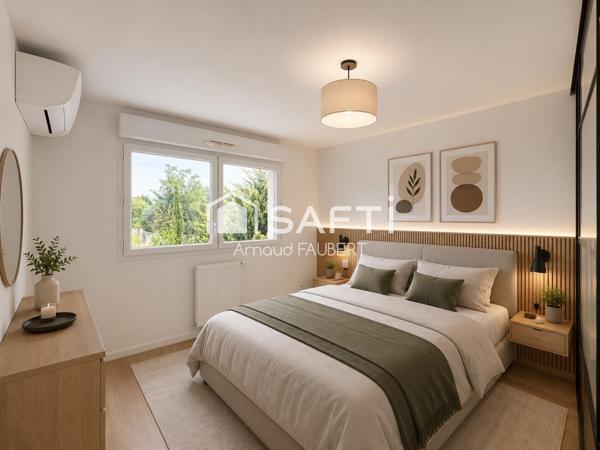 Duplex 83m2  3 chambres jardin et double garage