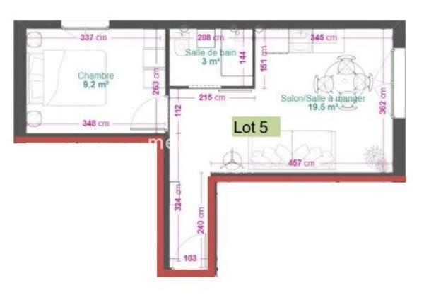 Appartement à SAINT-GILLES-CROIX-DE-VIE, 85800 - 2 pièces 32m²