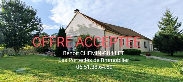 Lumineuse maison familiale au coeur d'Achères-la-Forêt.