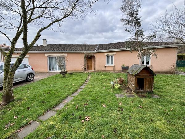 Maison de plain pied, 4 chambres, garage