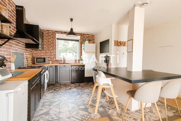 Duplex T3 71 m² avec jardin, terrasse bois et garage