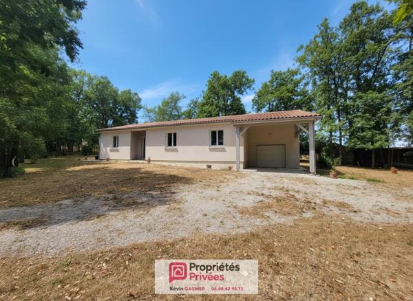 SAINT SATURNIN (16290) : Pavillon récent de 116m2 + garage et carport