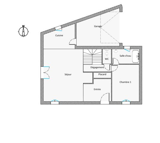 Paimpol Centre - Secteur Hôpital ! Maison 5 pièces avec vie de plain-pied ! idéal investisseurs