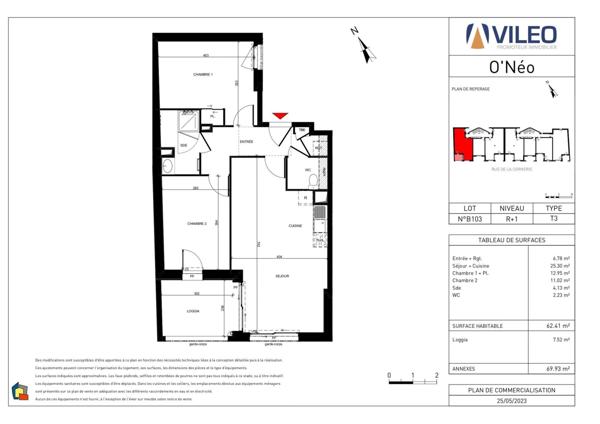 APPARTEMENT AVEC BALCON, CAVE, 2 PARKINGS