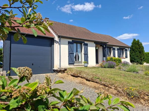 Maison individuelle 3 chambres, parfait état, entièrement plain pied, Sous sol + Garage camping car, Proche ALENCON