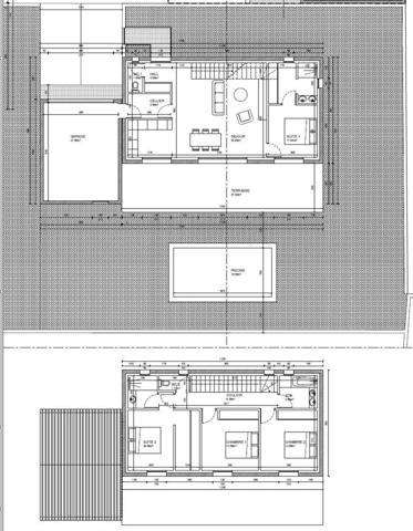 Terrain constructible plat, viabilisé, avec permis