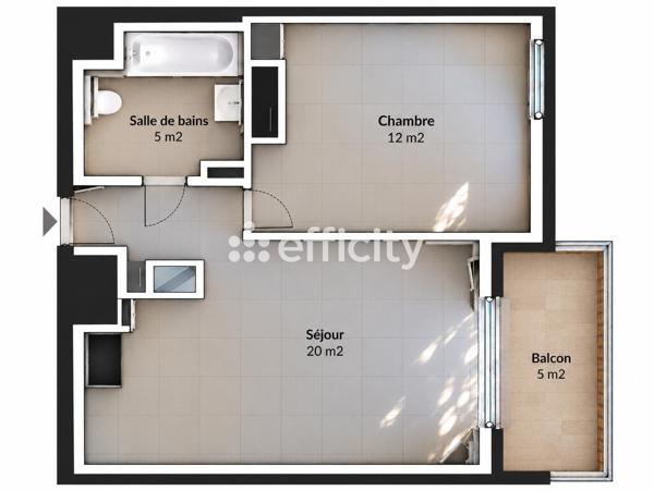 Appartement
         2 pièces
        - 43 m² Exclusivité 175 000 €*