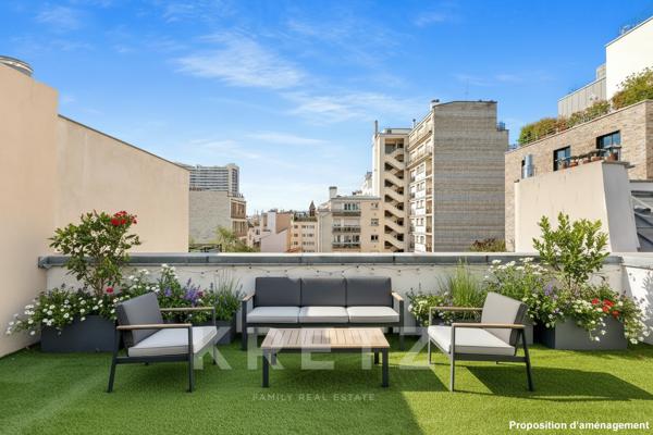 Paris 15 ème – Duplex avec terrasses - rooftop possible