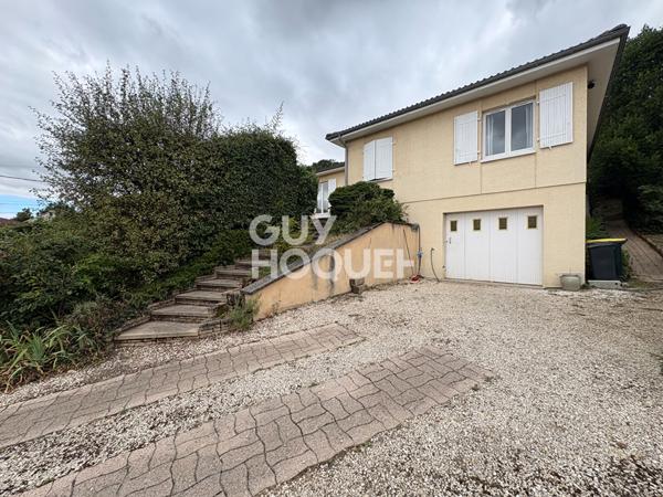 GIVORS MONTROND : Maison individuelle T4 - sous sol de 100m² - vue dégagée - plus de 1 500 m² de terrain