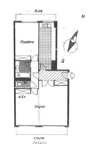 Appartement F3 à vendre  3 pièces - 72 m 2   PARIS  - 75020