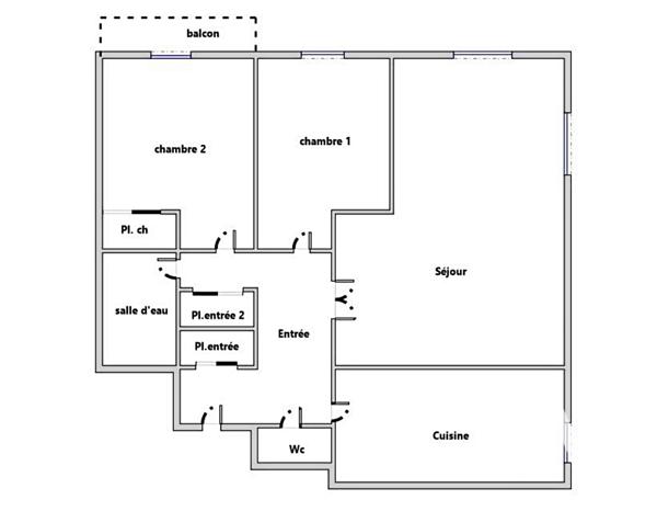 Appartement à vendre 3 pièces 70 m² Paris 14