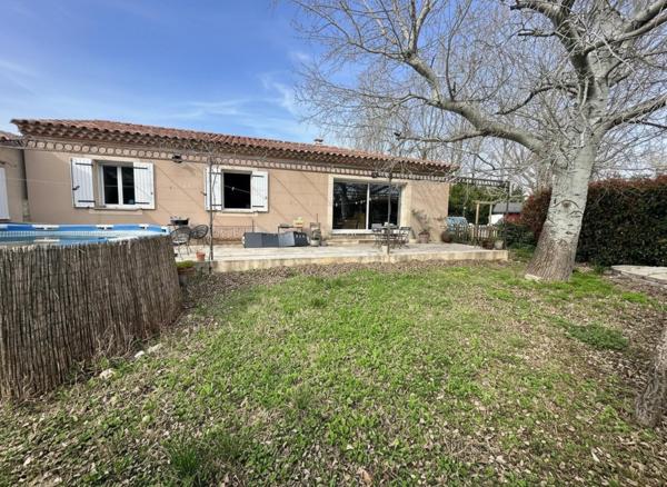 A VISITER SUR ENTRAIGUES SUR LA SORGUE, EN CAMPAGNE MAGNIFIQUE MAISON DE PLAIN PIED DE 100 M² SUR TERRAIN DE 790 M