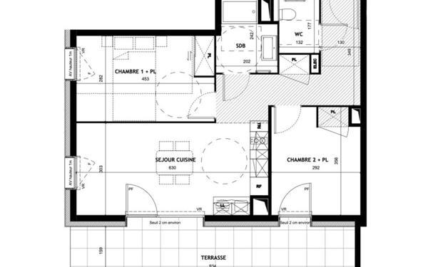 Appartement à vendre    3 pièces • 57,86 m2 Sciez