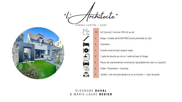Maison à vendre 5 pièces 120 m² Vannes