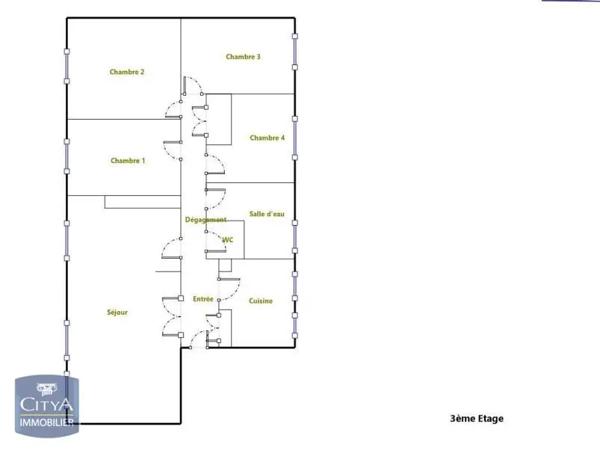 Appartement à louer 5 pièces 103.07m²
