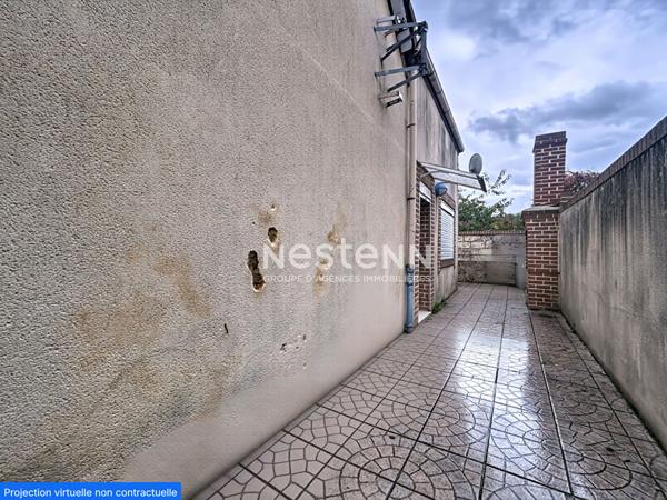 Maison semi-individuelle à vendre à Denain (+Garage non-attenant) - Secteur calme - 2 chambres - 55 m² - Prix : 74.950€