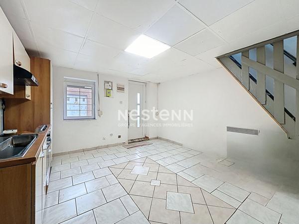 Maison semi-individuelle à vendre à Denain (+Garage non-attenant) - Secteur calme - 2 chambres - 55 m² - Prix : 74.950€
