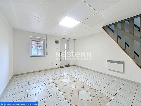 Maison semi-individuelle à vendre à Denain (+Garage non-attenant) - Secteur calme - 2 chambres - 55 m² - Prix : 74.950€