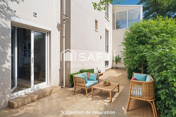 Maison avec jardin au calme proche métro/bus