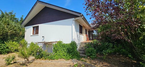 Maison plain pied sur sous-sol complet, 2 chambres et dépendance