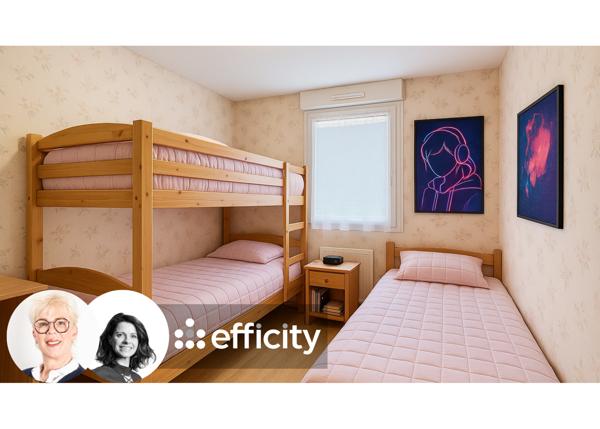 Appartement 3 pièces - 62 m² Exclusivité efficity