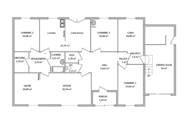 Maison à vendre 4 pièces 110 m² Lozanne