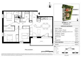 Appartement T4 à vendre  4 pièces - 80,41 m 2   GUJAN MESTRAS  - 33
