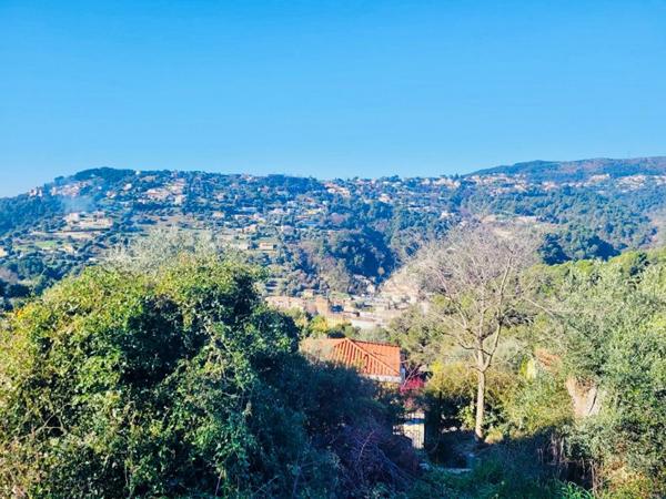 Terrain constructible vue mer L'Abadie Nice - Saint Andre De La Roche 770 m2 viabilisé