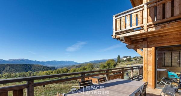 Chalet contemporain récent avec vue sur les sommets et prestations haut de gamme
