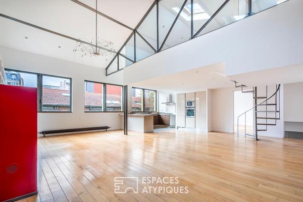 Loft avec terrasse dans une ancienne distillerie