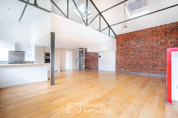 Loft avec terrasse dans une ancienne distillerie